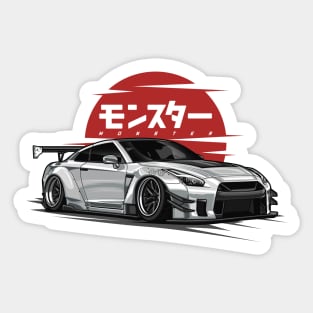 JDM Monster GTR R-35 (White) Sticker